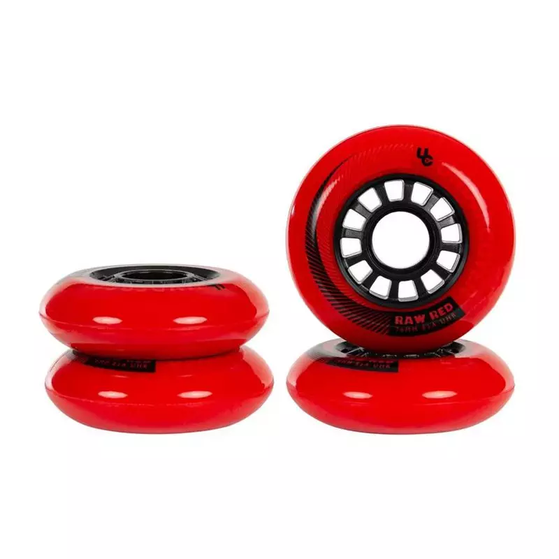 Roues roller UNDERCOVER Raw 76/85A Red (pack de 4)