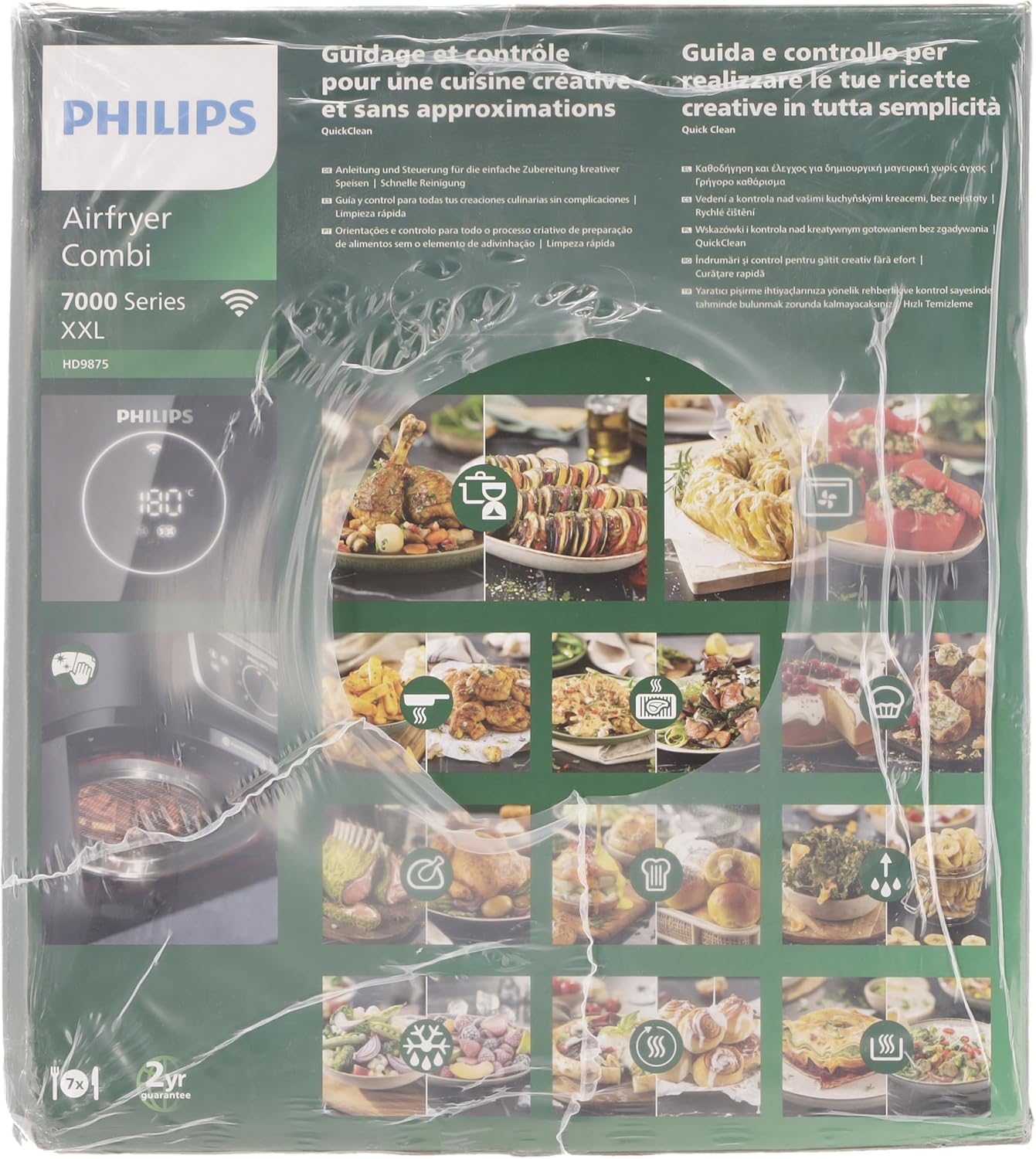 Philips Airfryer Combi 7000 Series XXL - 8.3 L (2 kg), 22-in-1 Airfryer, Wi-Fi Connectivity, Auto-Cook Automatic Cooking Programs