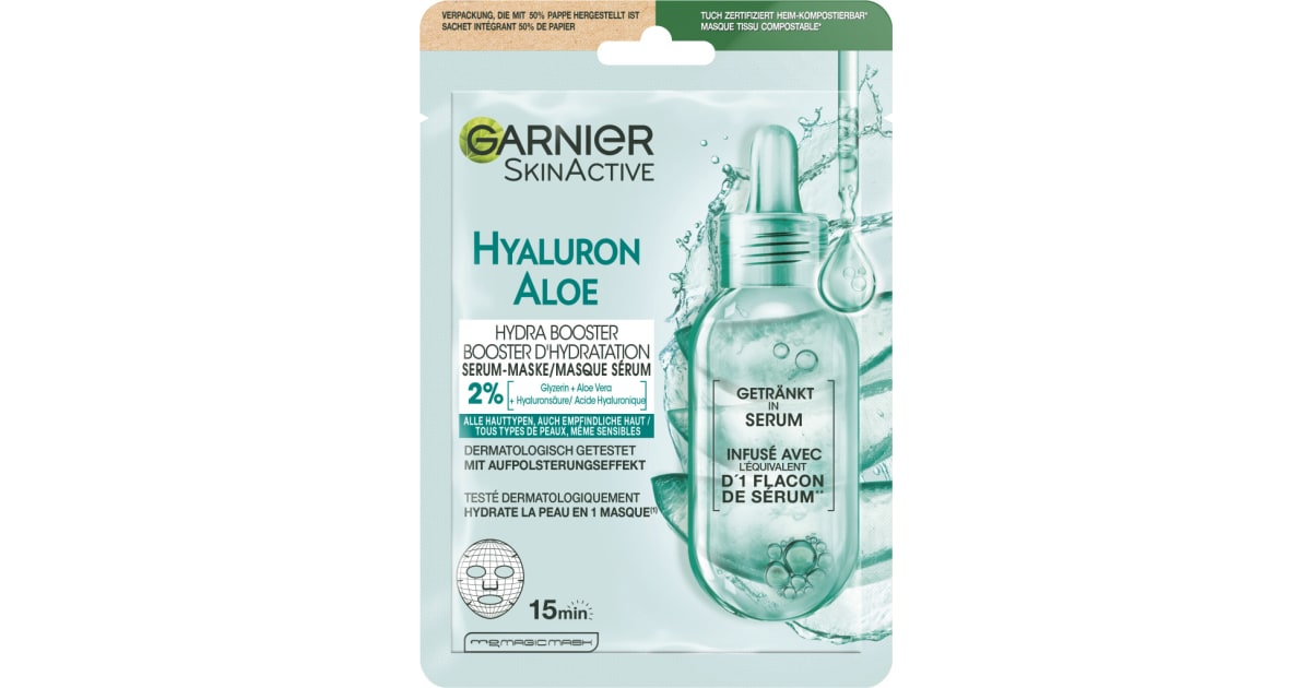 Garnier Tuchmaske Hydra Bomb Aloe Vera