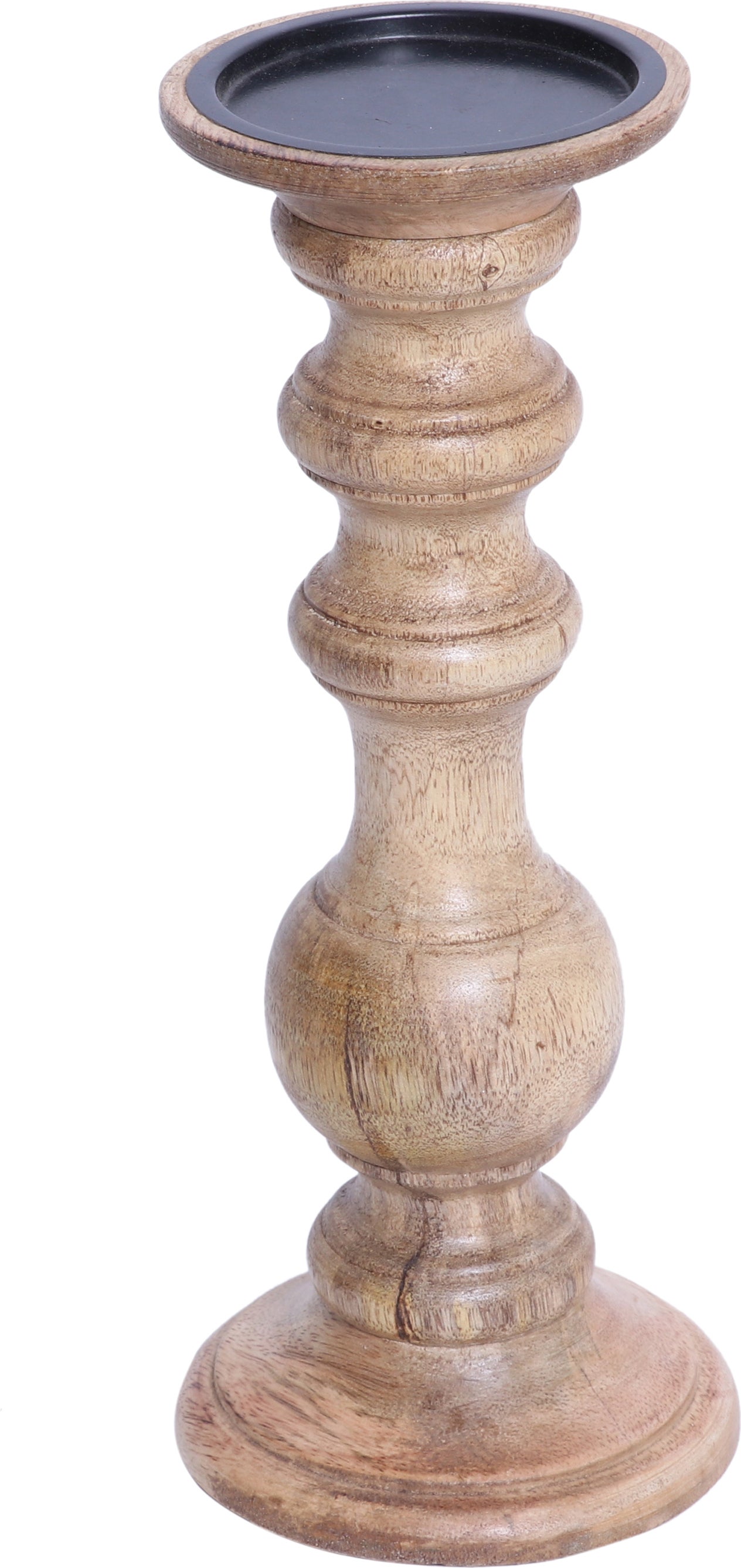 House of Nature kandelaar Delger naturel D 12 H 30 cm