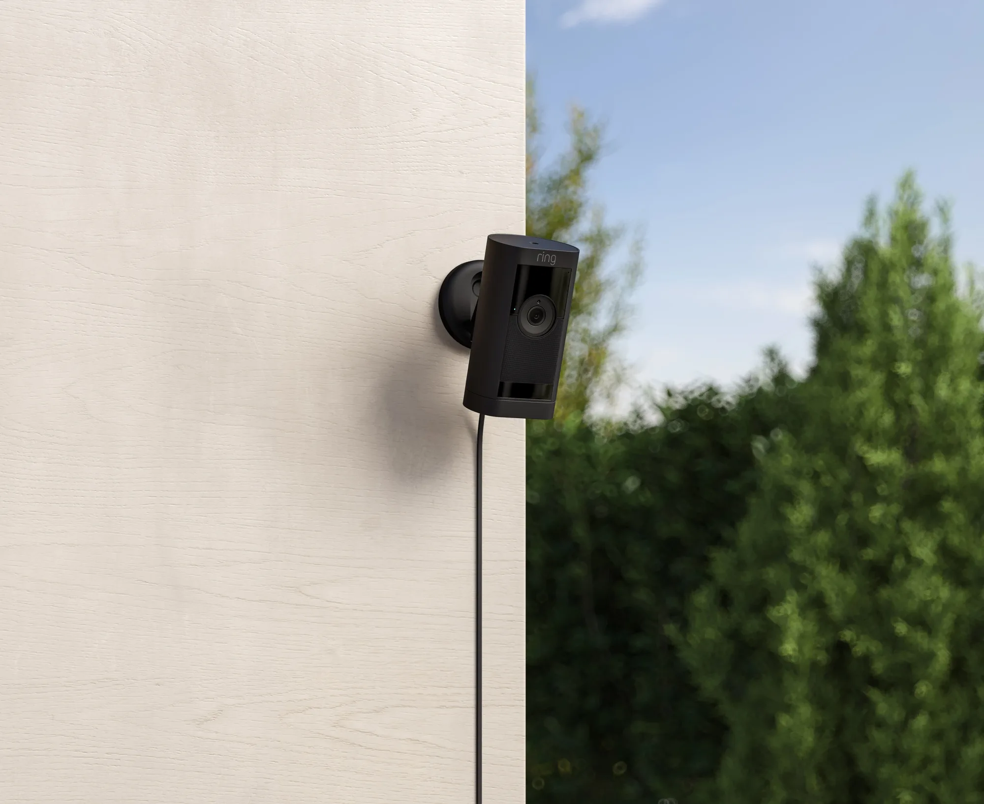 Ring Stick Up Cam Pro Plug-in Noir Caméra de surveillance