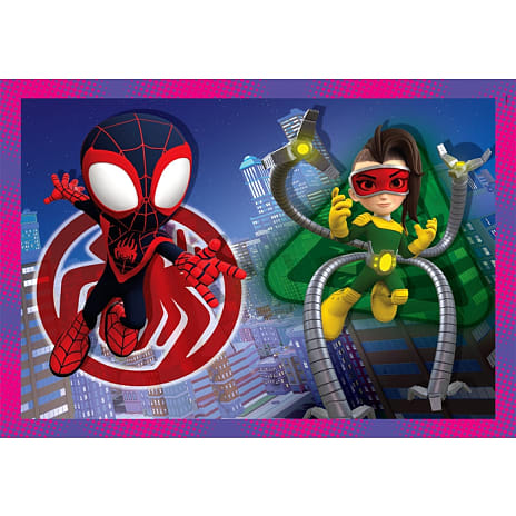 Spidey og hans utrolige venner Puslespil 4i1 - 12, 16, 20 og 24 brikker
