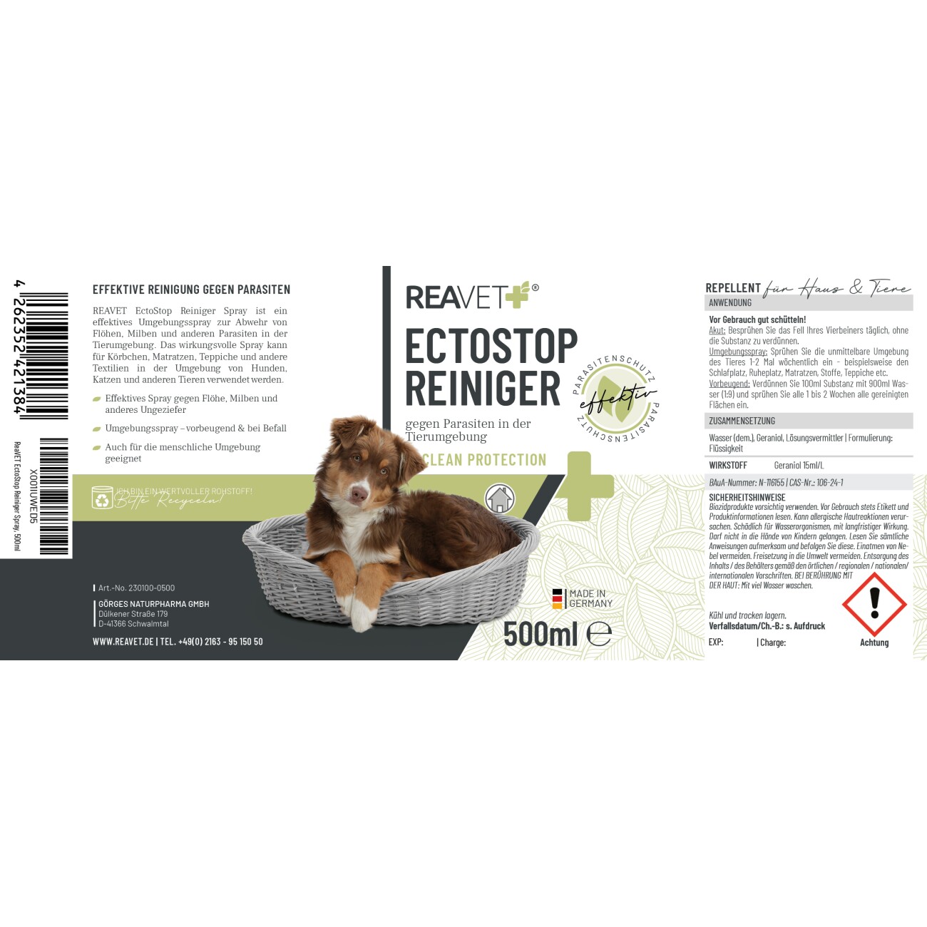 REAVET EctoStop Reiniger 500ml