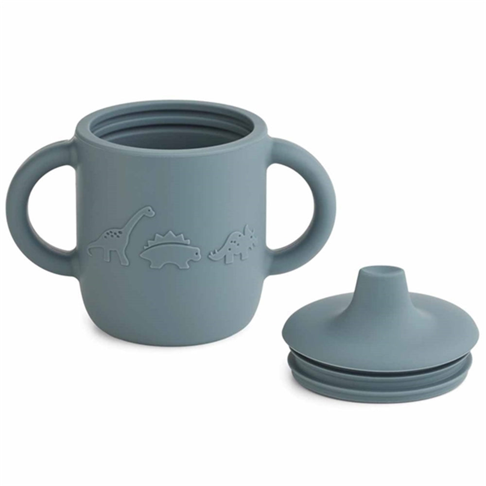 Neil Drikkekop Dino Whale Blue - LieWood → Luksusbaby.dk