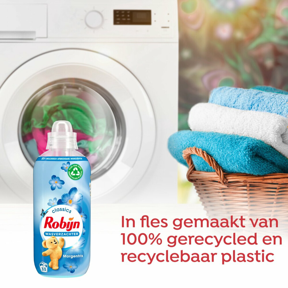 8x Robijn Wasverzachter Morgenfris 33 Wasbeurten825 ml