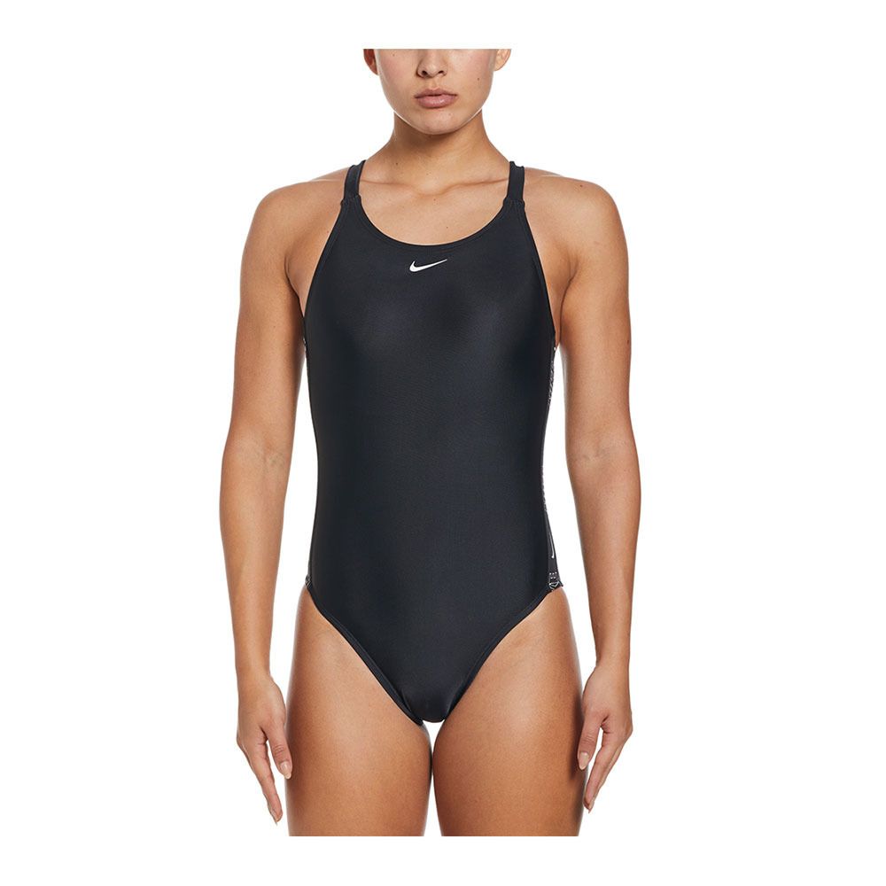 Nike Swim FASTBACK - Maillot de bain 1 pièce Femme black