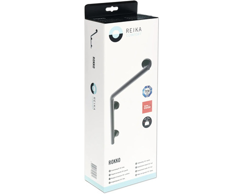 REIKA Comfort veiligheidsgreep 135° L zwart mat