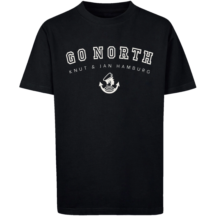 F4NT4STIC T-Shirt Go North Knut & Jan Hamburg schwarz