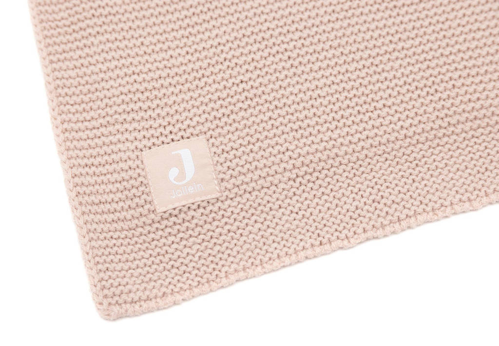 baby ledikantdeken 100x150cm Basic Knit - Wild Rose