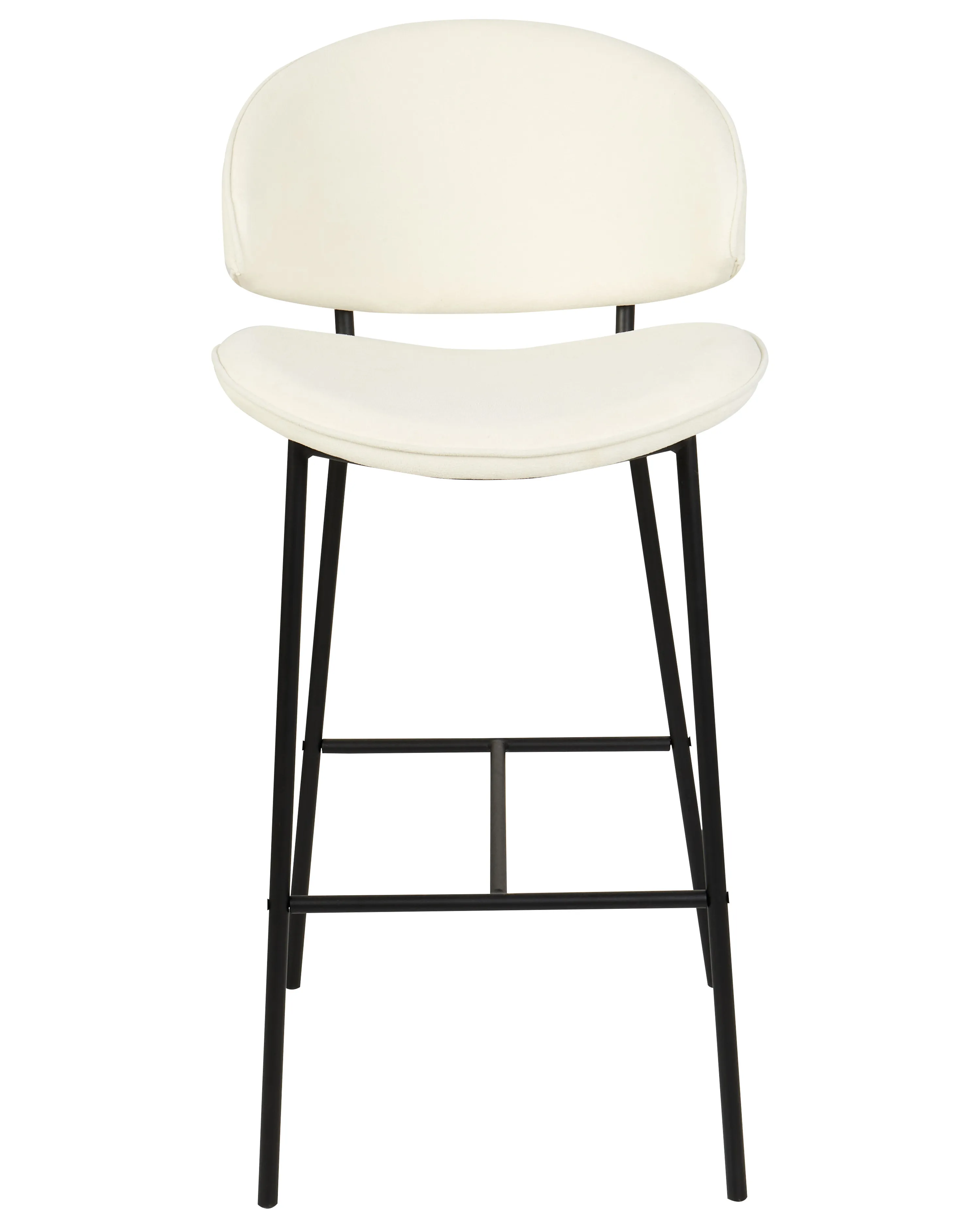 Set van 2 barstoelen KIANA Lichtbeige