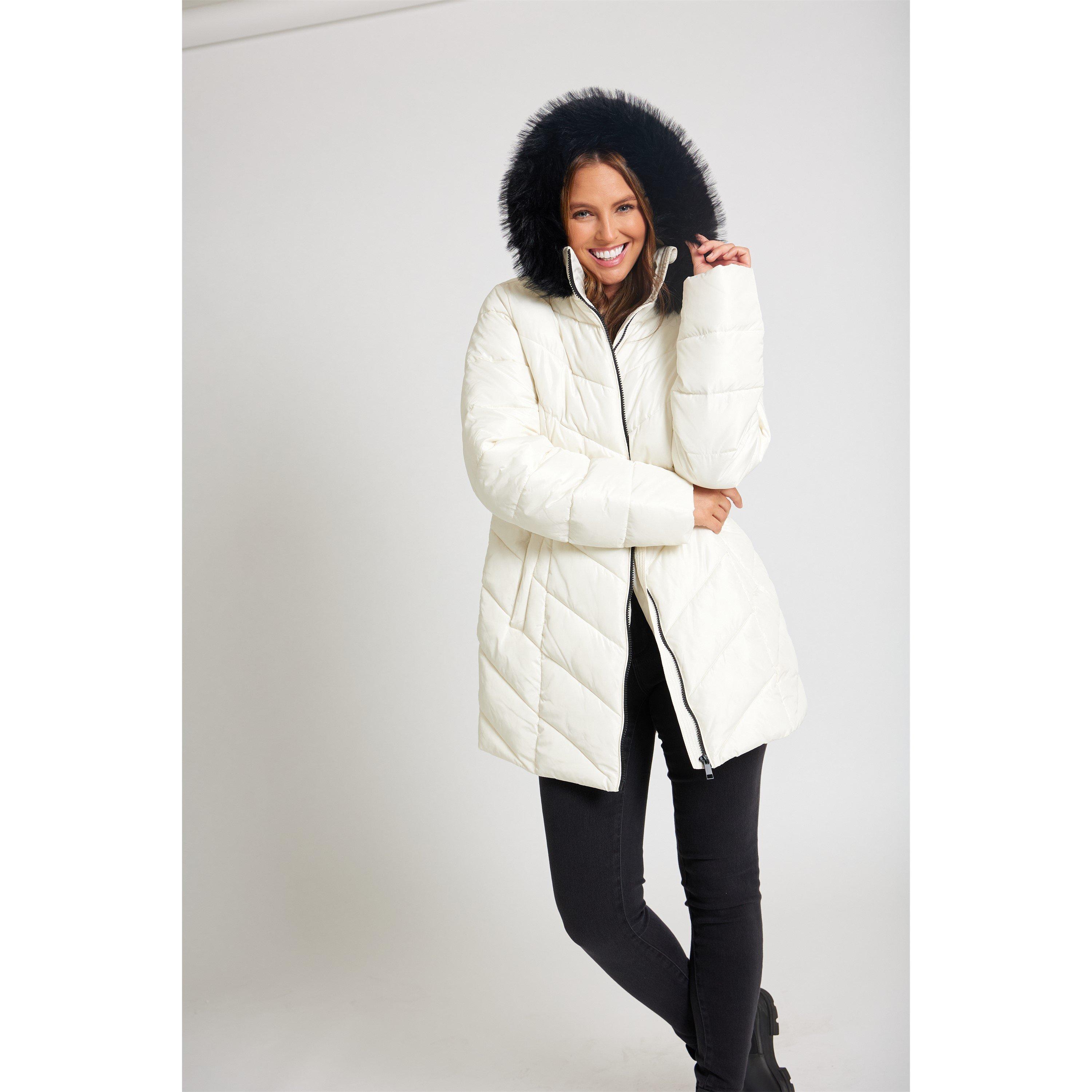 Be You Chevron Chevron Padded Coat