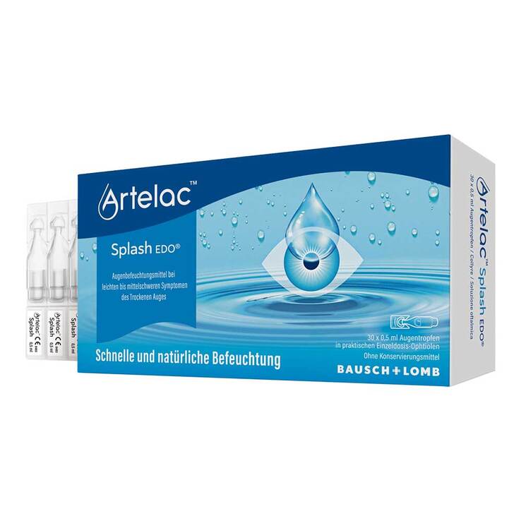 Artelac Splash EDO Augentropfen bei trockenen Augen, 30X0.5 ml