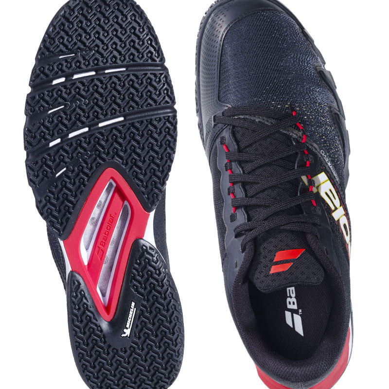 Babolat Jet Premura 2 noir et rouge - Chaussure de padel haut de gamme