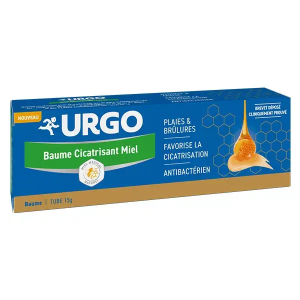 Urgo Bálsamo Cicatrizante de Mel para Primeiros Socorros, para Feridas e Queimaduras, 15g