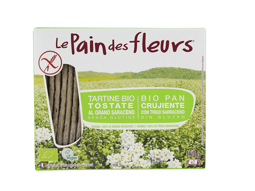 PÃO LE PAIN DES FLEURS FLORES SERRA SEM GLÚTEN BIO 150G