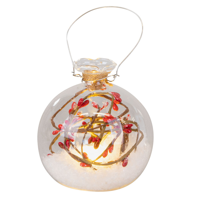 LED-Kugel - Schnee - Ø = ca. 10 cm - 1 Stück