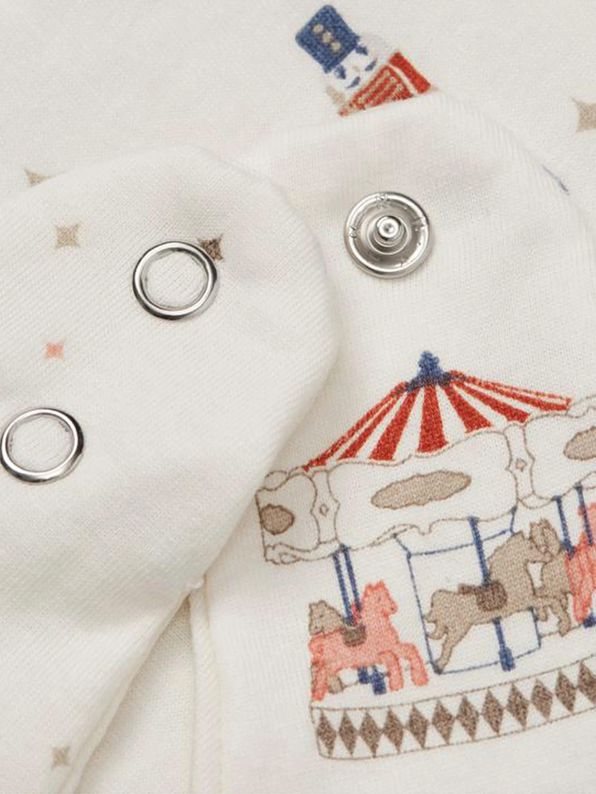 Babylapjes Carousel van biokatoen, 2-delig