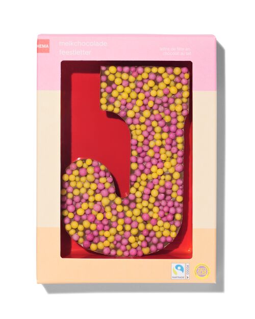 lettre J en chocolat au lait 135g