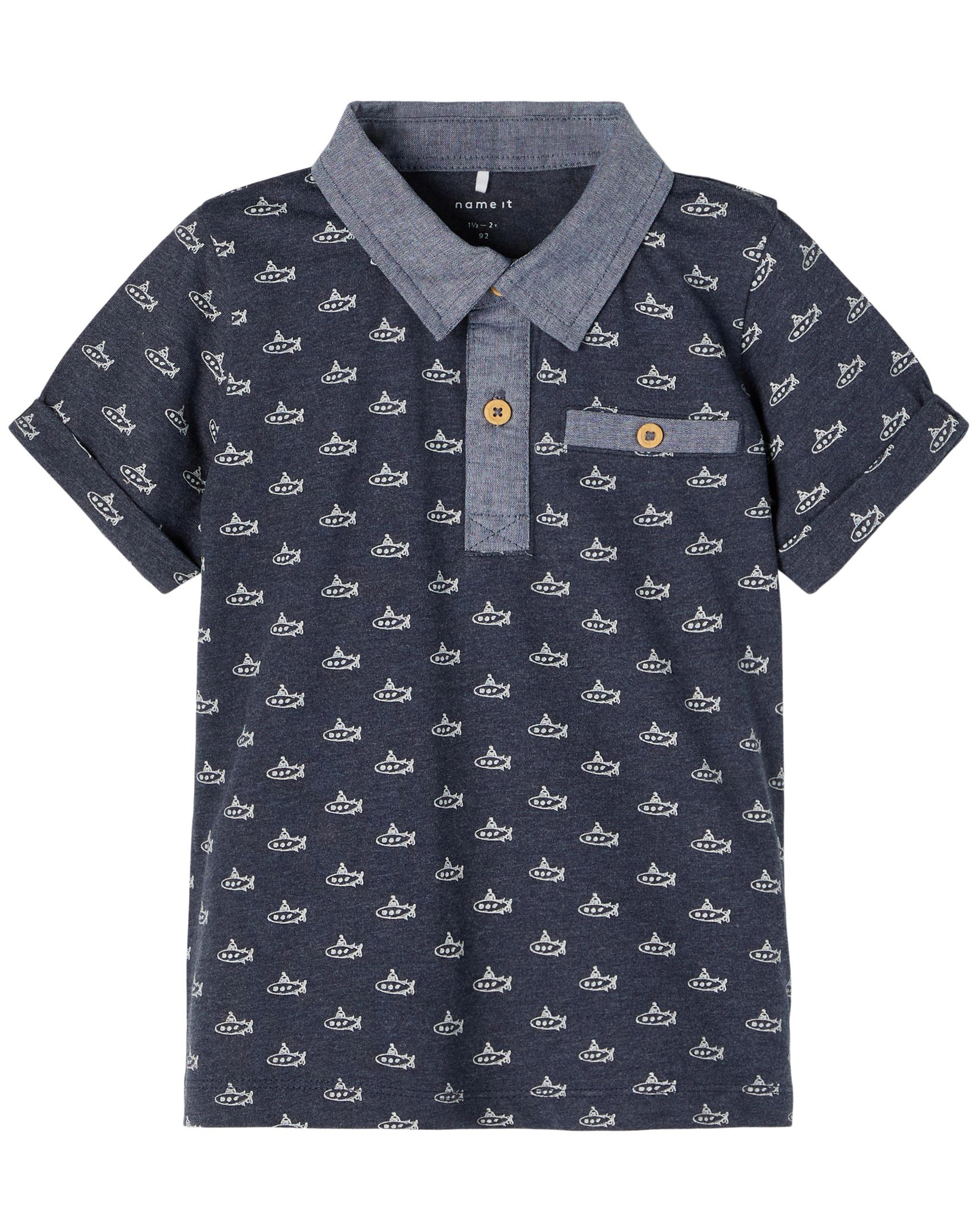 Poloshirt NMMFANON in dark sapphire