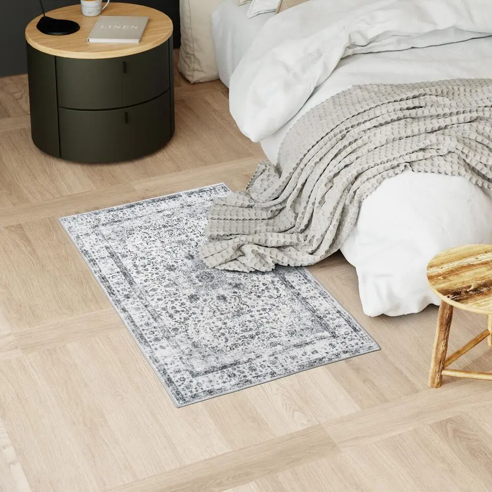 tectake® Vintage design vloerkleed Aliya, laagpolig 60 x 110 cm