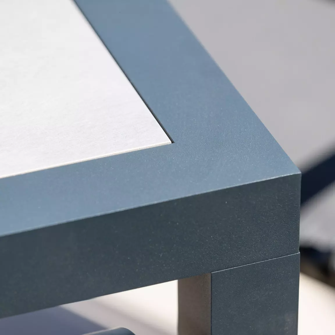 Table de jardin en aluminium et céramique 8 places (192 x 102 cm) Torano Gris anthracite