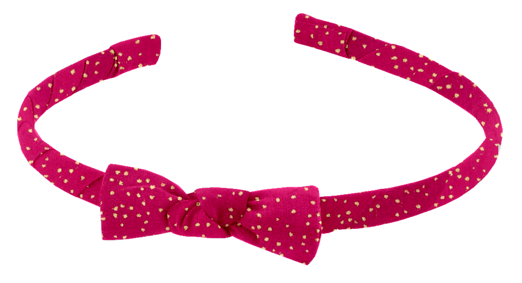 Serre-Tête Fin Fuchsia Pailleté