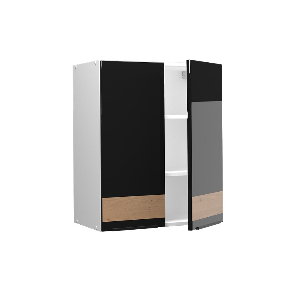 Vicco Hängeschrank Küchenschrank Küchenmöbel Fame-Line Weiß Schwarz Eiche 60 cm modern Hochglanz