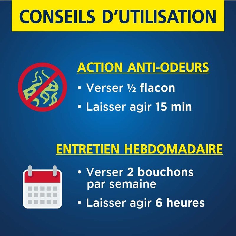 Entretien canalisations Ouragan biologique marine – Flacon de 1 L