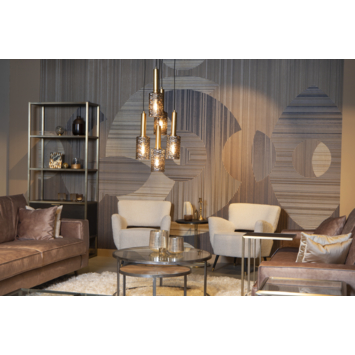Lucide hanglamp Coralie mat goud Ø30 cm