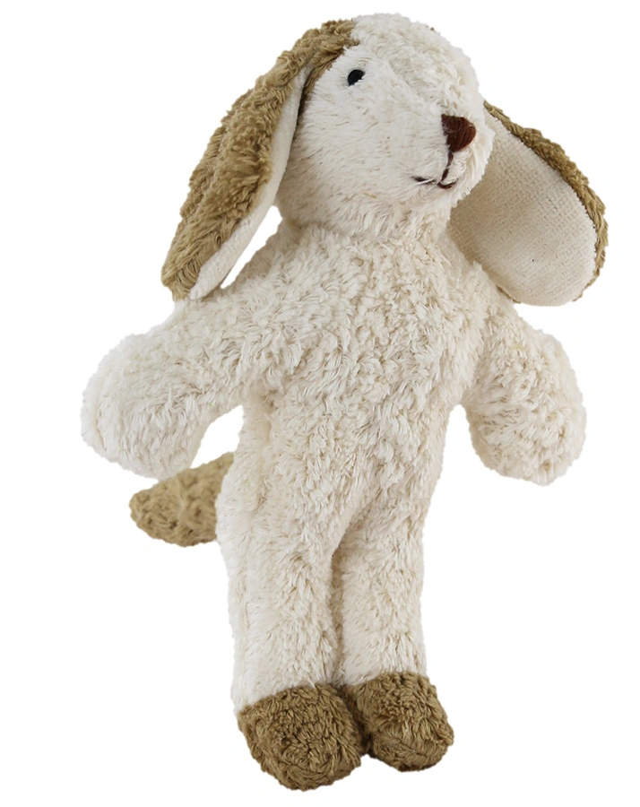 Kuscheltier TIERPUPPE BABY HUND (23cm) in weiß/beige