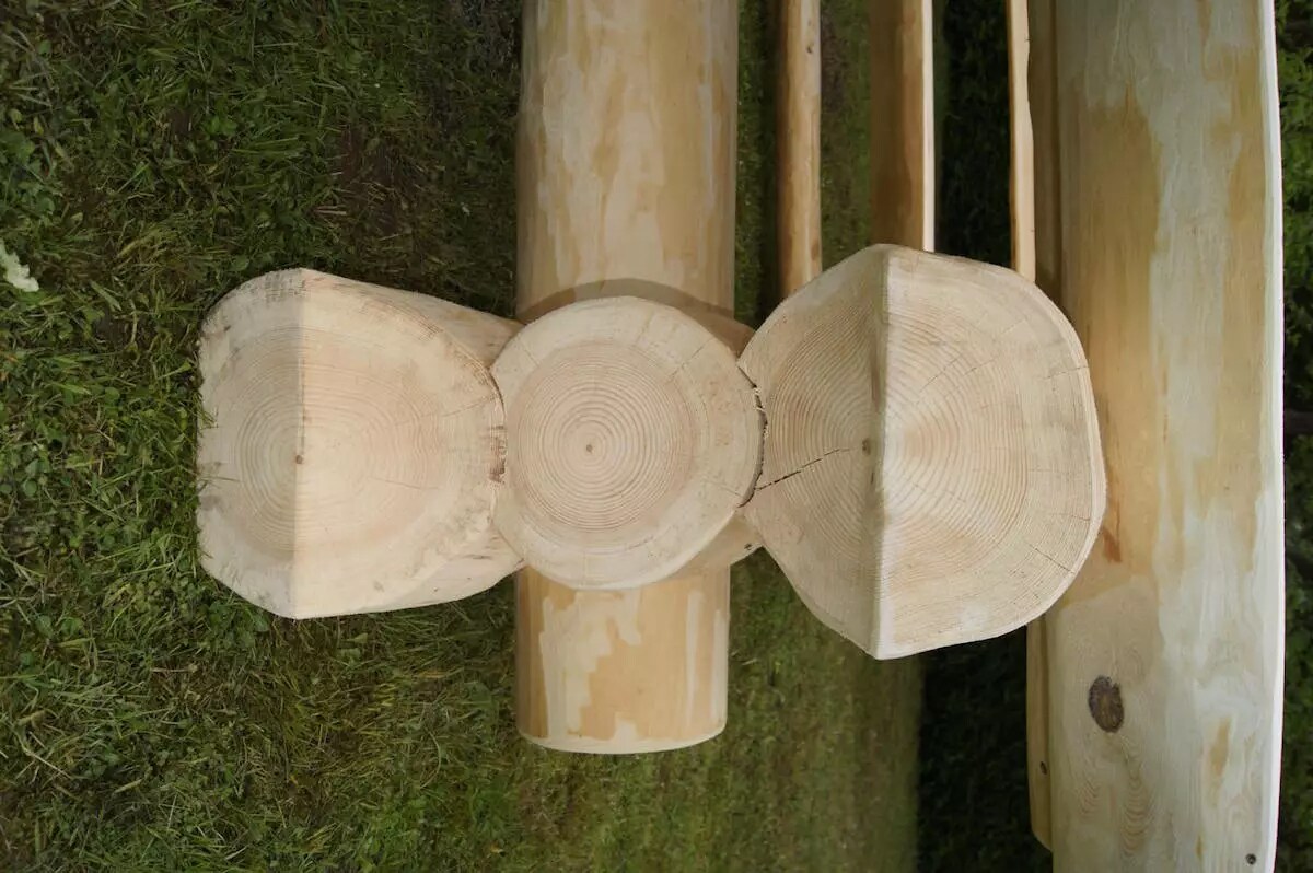PureHaven Luxus-Holzgarnitur massiver Naturstamm nordische Fichte - versch. Ausführungen