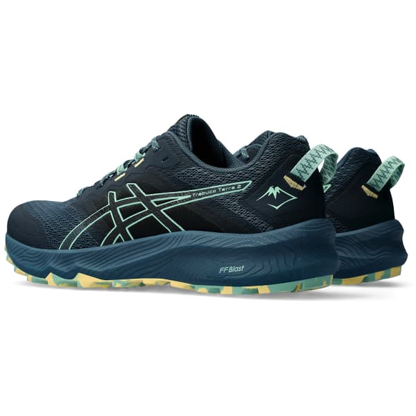 Chaussure trail ASICS TRABUCO TERRA 2 MAGNETIC BLUE/DARK MINT
