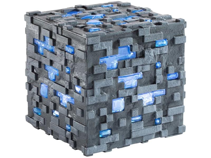 Paladone Dekoleuchte Minecraft Illuminating Diamond Ore Cub Leuchtende Replik eines Diamanterzes