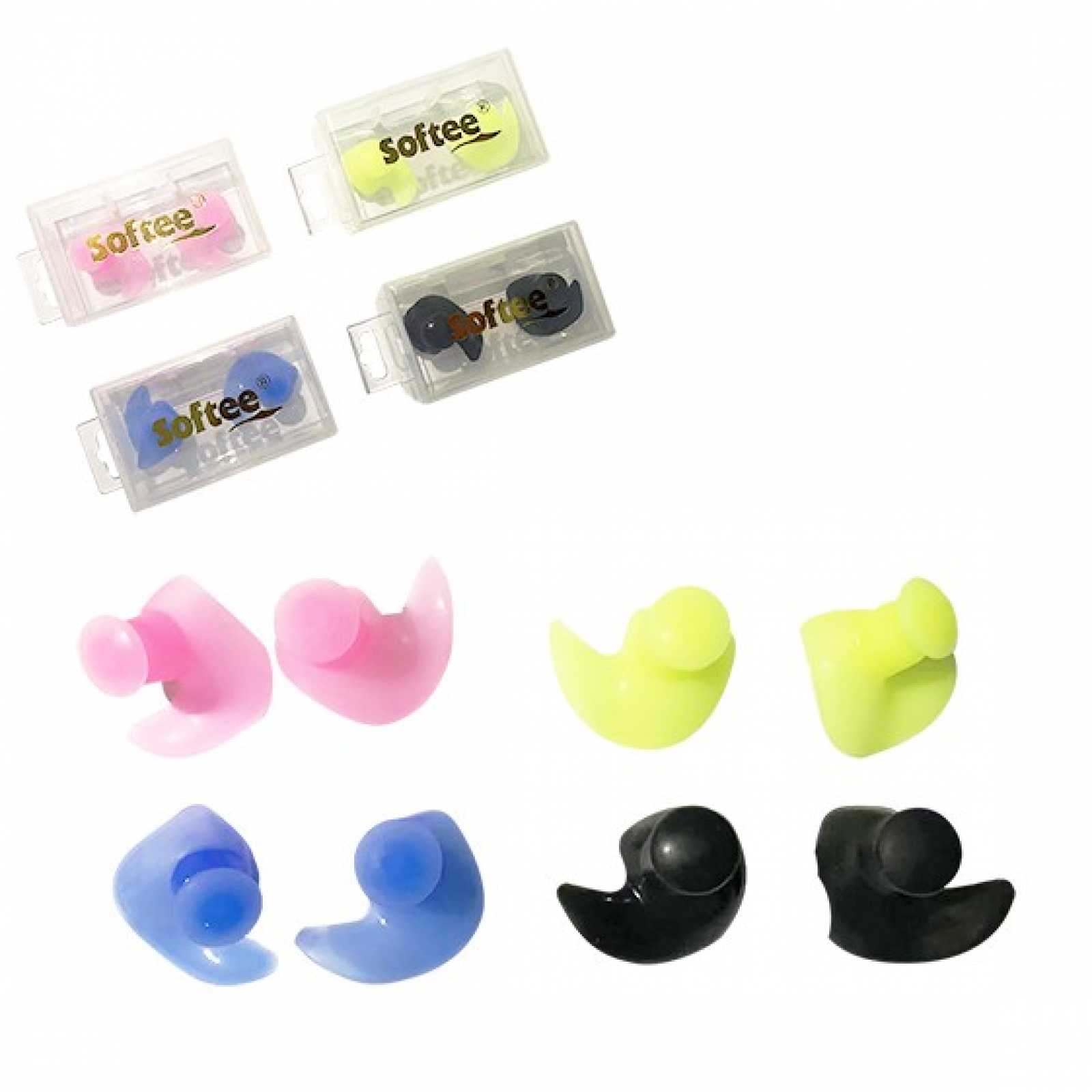 Conjunto Softee de Tampões de Ouvido Modernos (2 unidades, pretos)