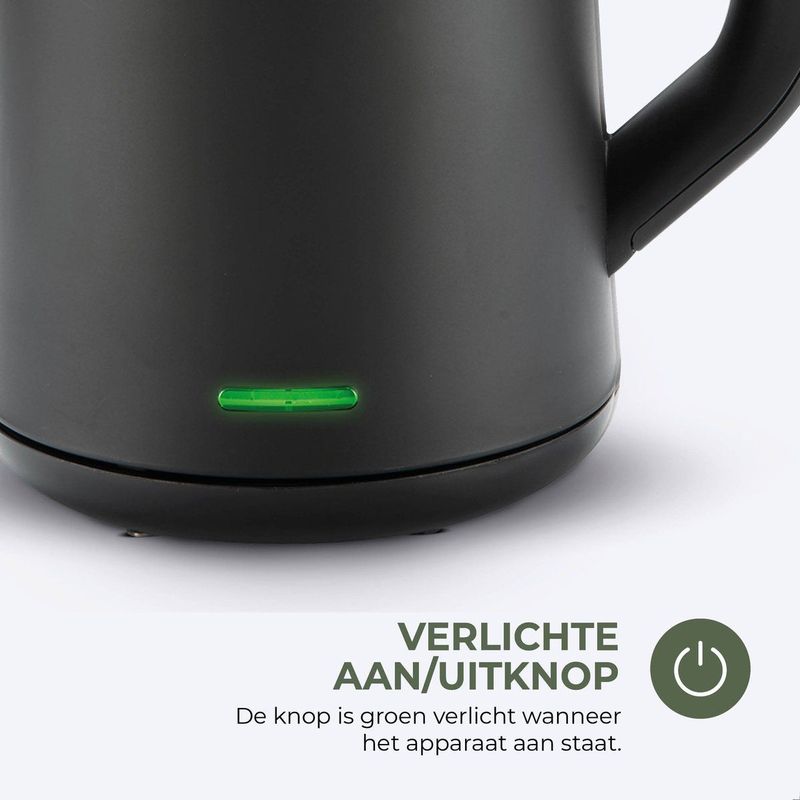 Bourgini - Elements - Digitale Waterkoker - Zwart - 1.7 liter inhoud