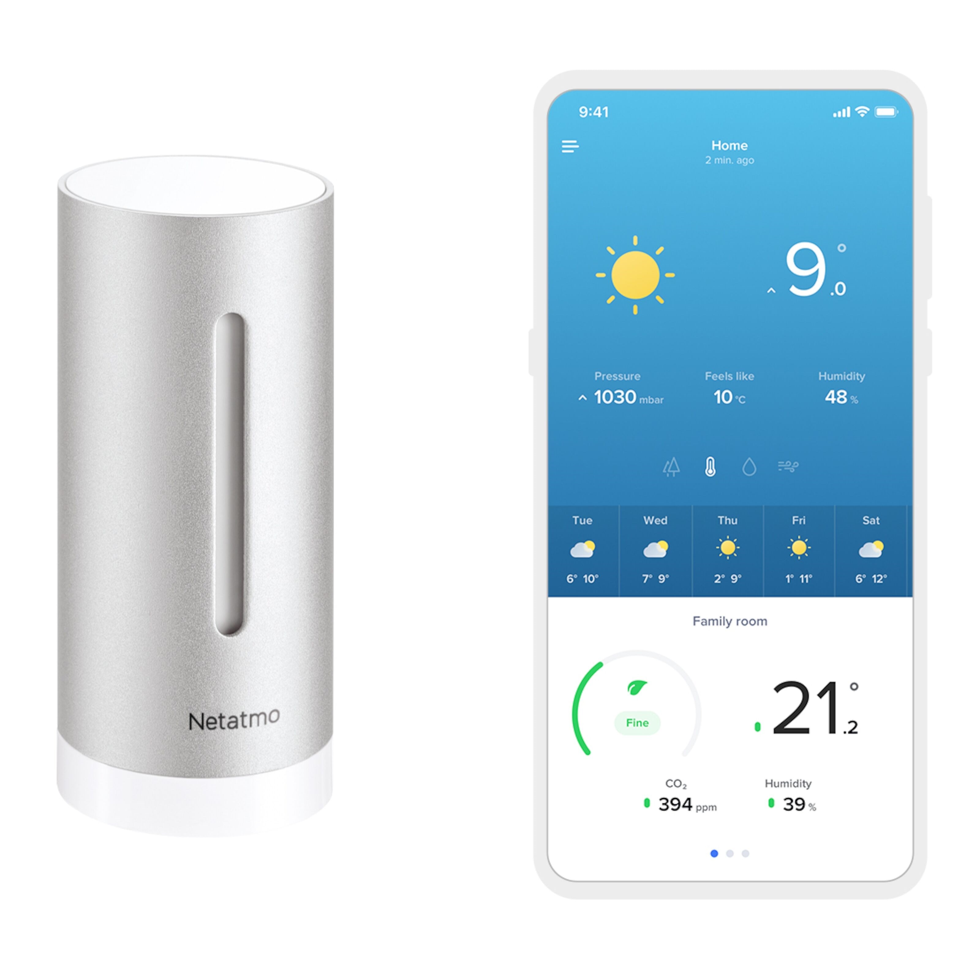 Netatmo Ekstra innendørssensor til Netatmo Weather Station