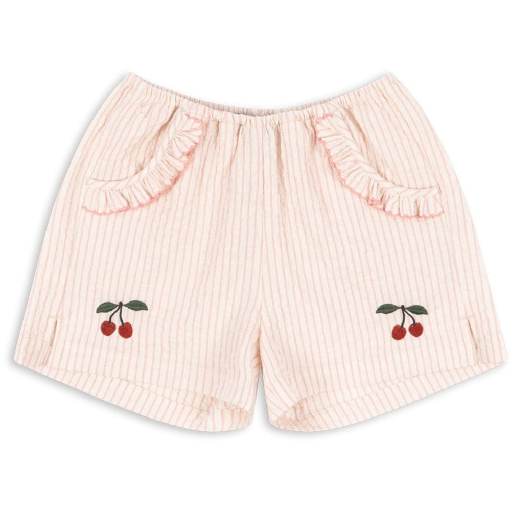 Køb Konges Sløjd Peony Stripe Ellie Flæse Shorts GOTS