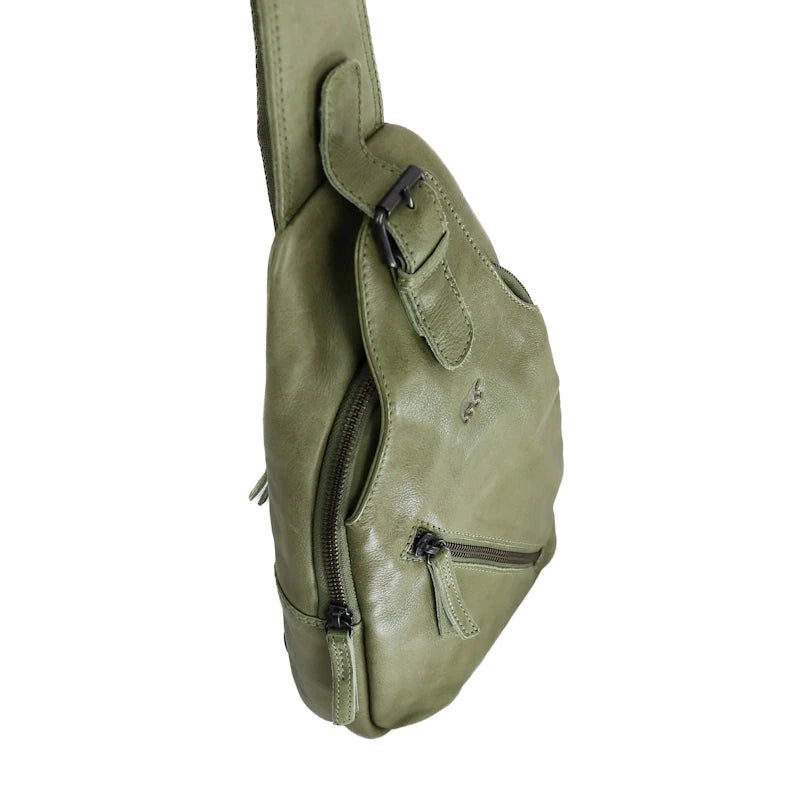Bear Design Crossbody Tas Daley Moss