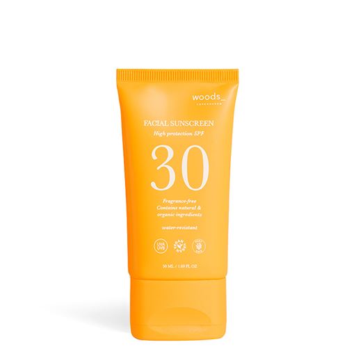 woods_ copenhagen Facial Sunscreen, SPF 30, 50 ml