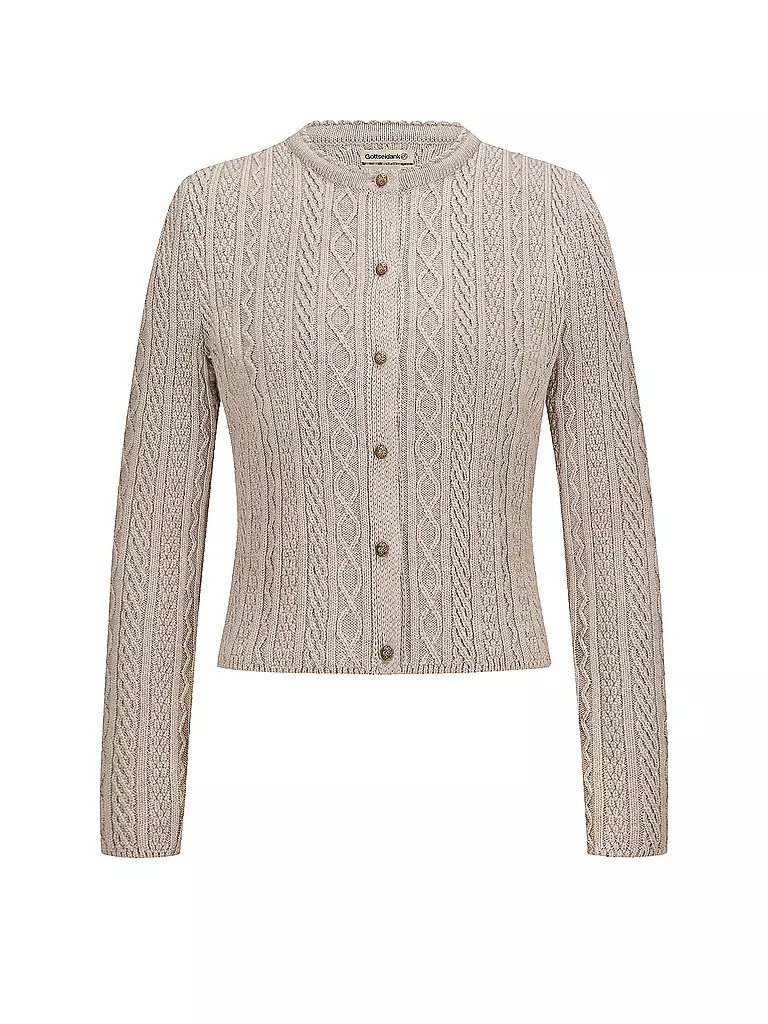 GOTTSEIDANK Trachten Strickjacke SOPHIA creme