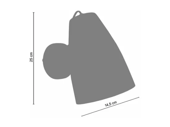 Applique 25cm. métal ivoirer 25 cm.