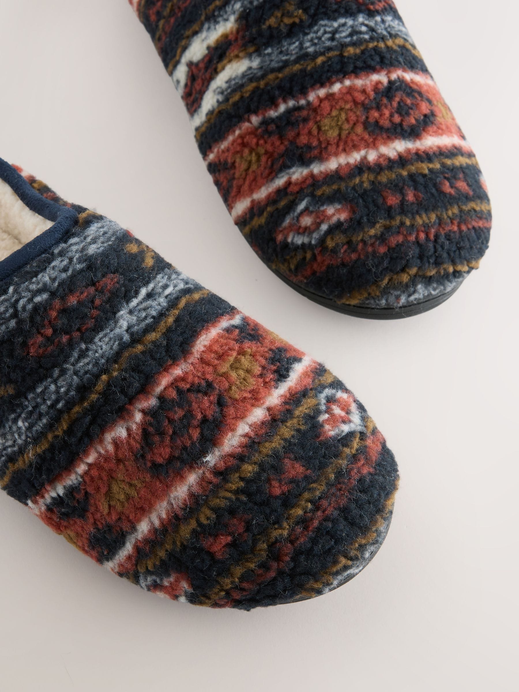 Grijs - Borg Patterned Slippers