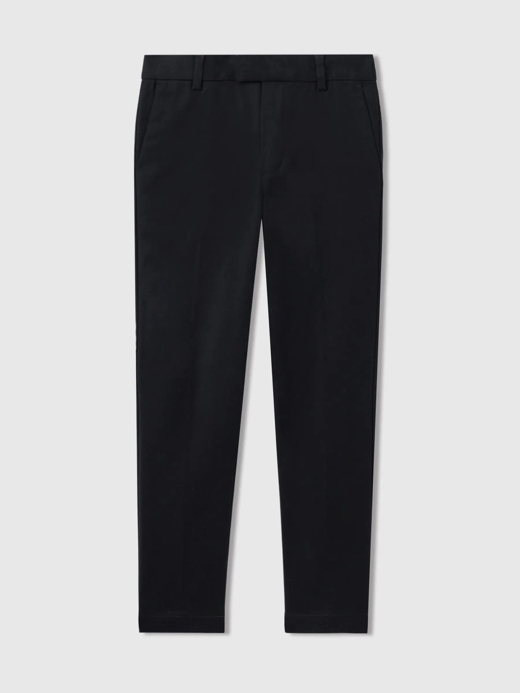 Marineblauw - Reiss Eastbury - Slim-fit chino van katoenmix