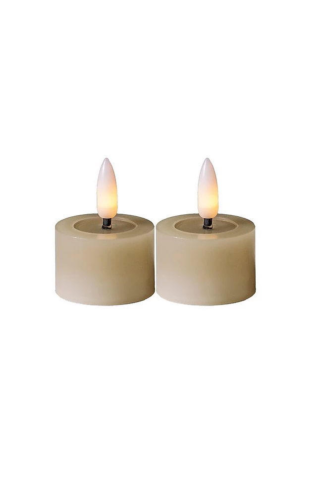 FLOW batteridrevet telys ø 4 cm 2-pakke
