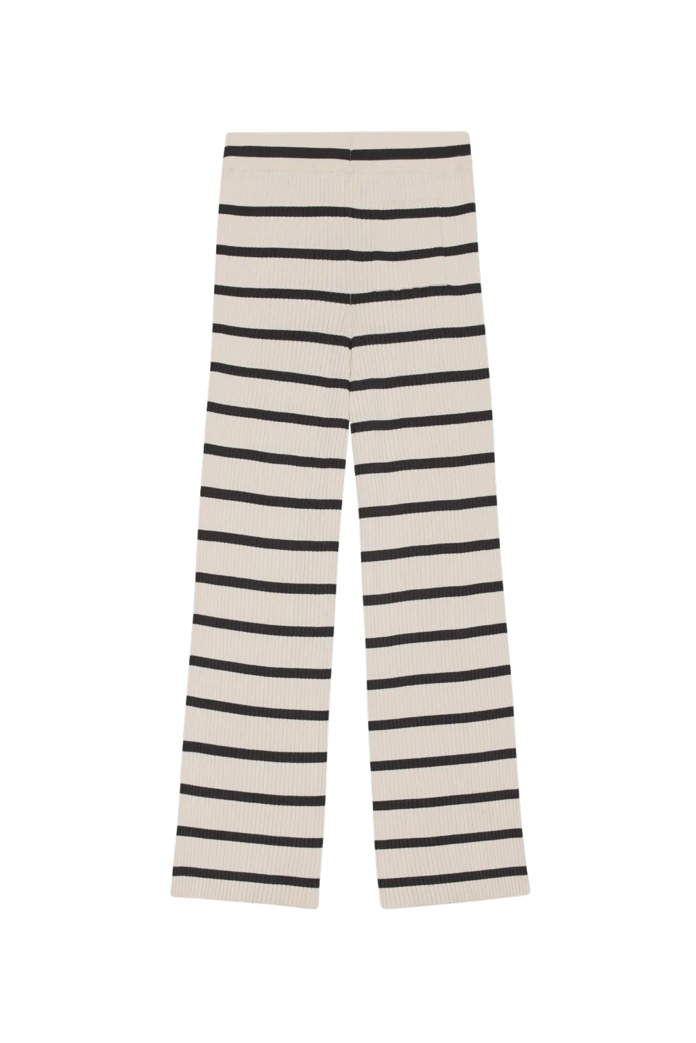 Moshi Moshi Mind  Seek Rib Stripe bukser - Ecru/Moonless