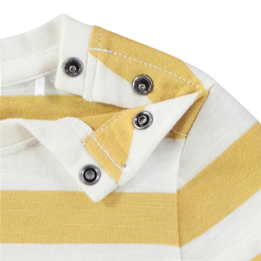 T-shirt manches longues en jersey rayé print Le Roi Lion Disney pour bébé garçon - Jaune