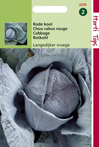 Hortitops Rode kool Brassica oleracea Langedijker Vroege (Zomer) - Groentezaden