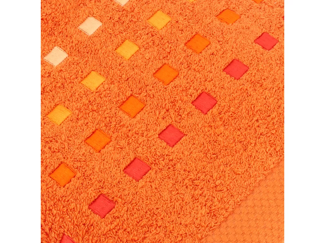 Serviette de toilette 50x100 cm coton 550 g/m2 PURE PRIMAVERA Orange Butane