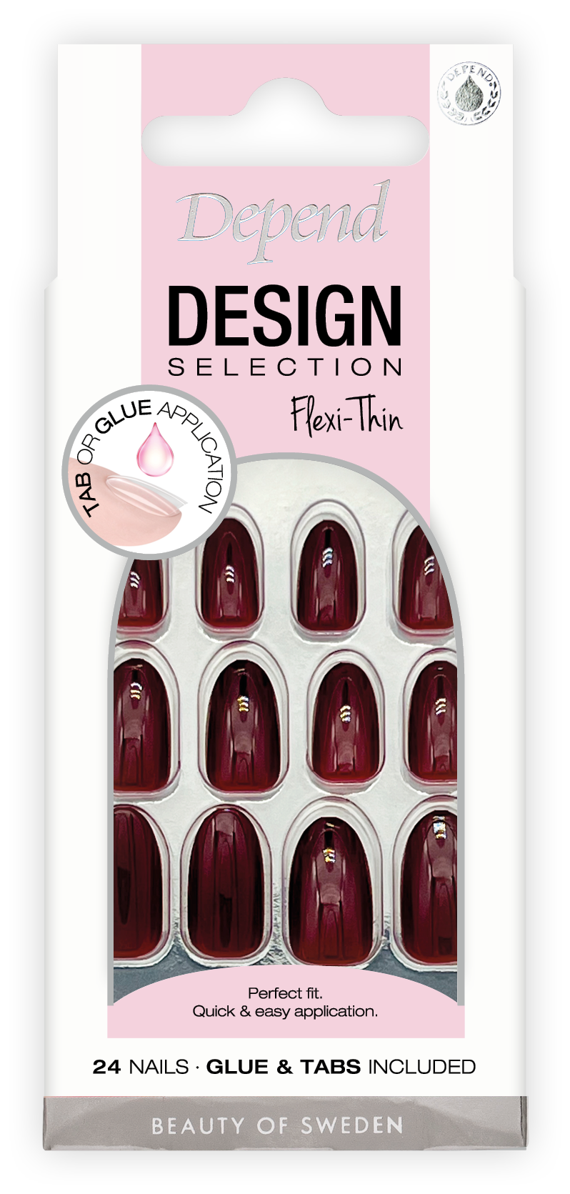 Depend Design Negler Rød Almond