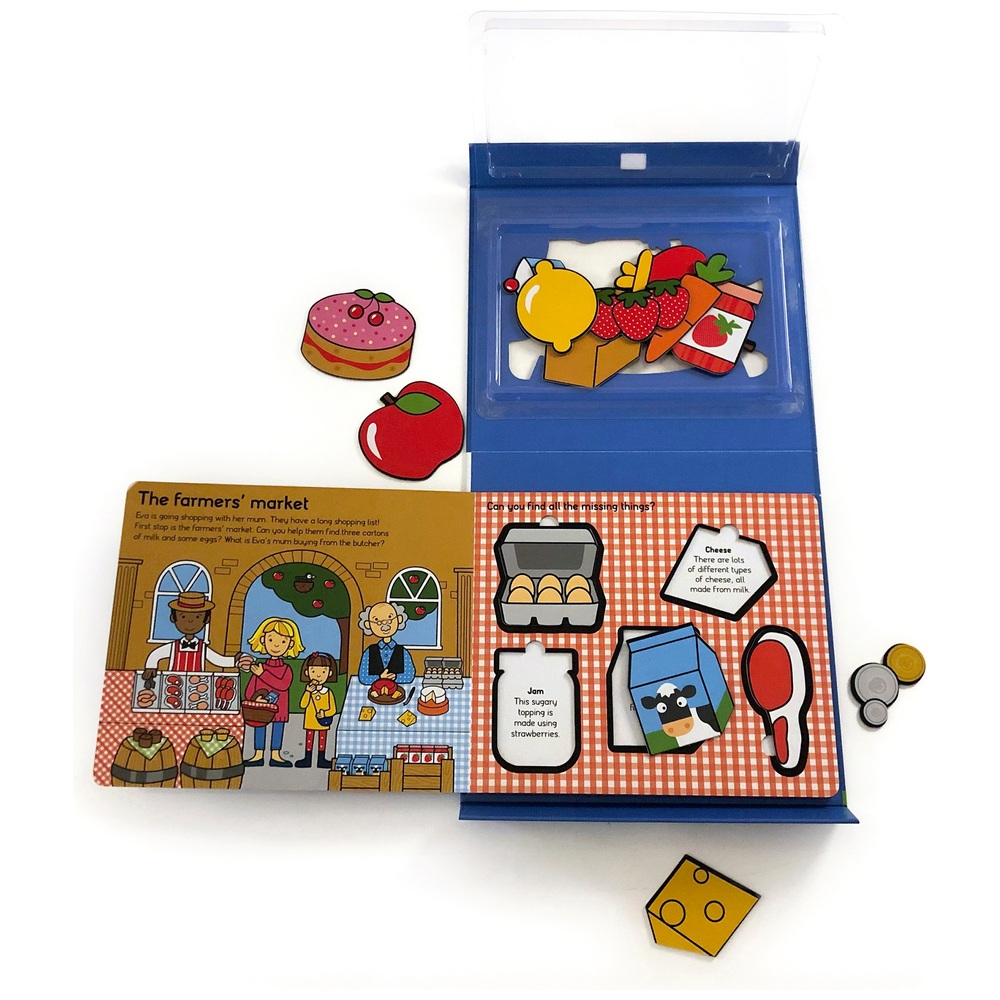 Lasst uns Kaufladen spielen mit Buch und Puzzleteilen von Roger Priddy